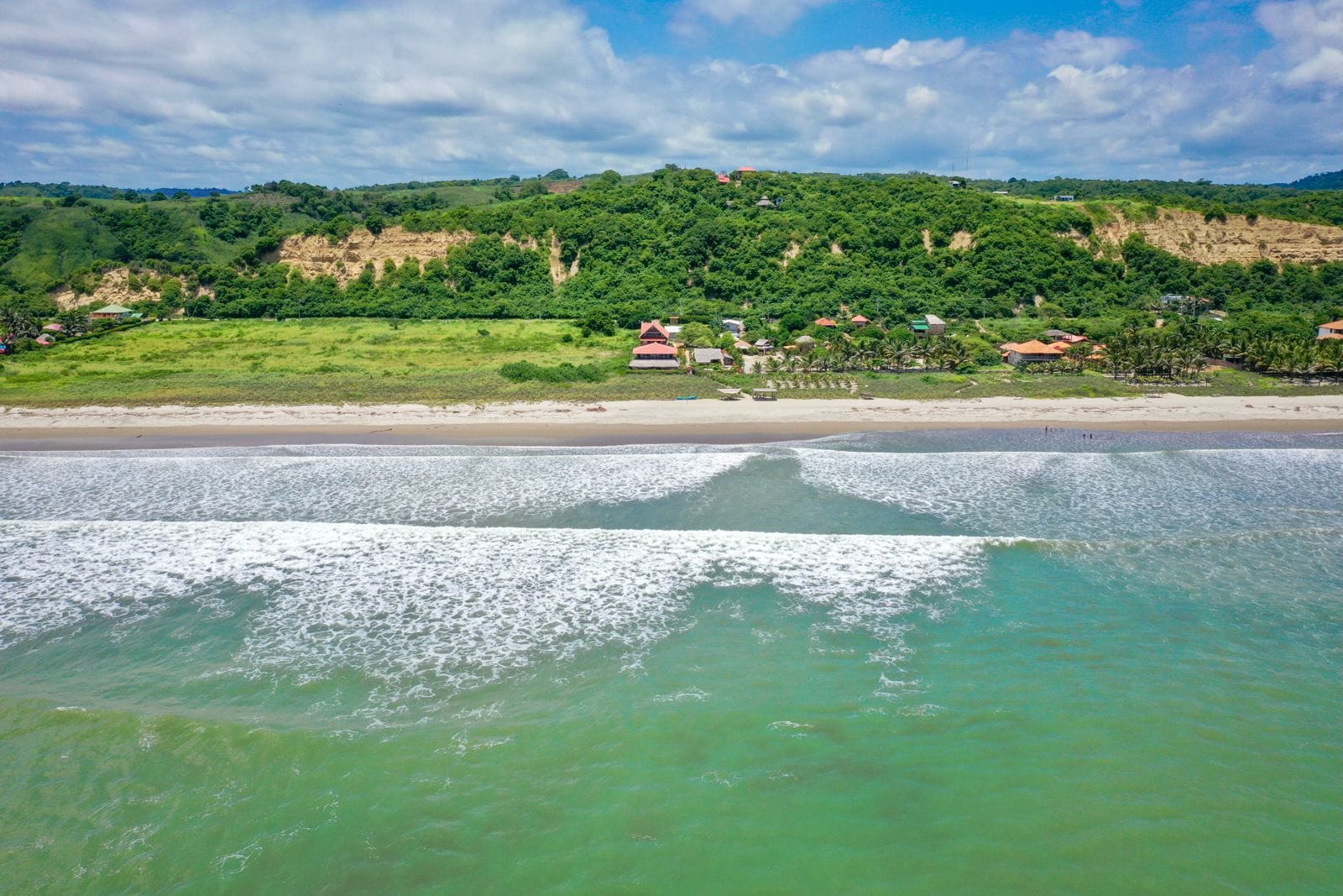 Canoa Beach in Equador. Miles of beaches, thermals for paragliding, and endless surf.  Also, Peter Stromberg lives here.